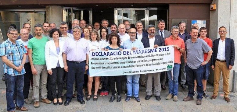 Imatge de la presentació de la Declaració del Maresme a Mataró
